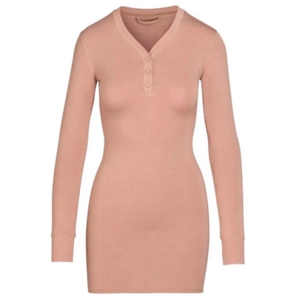 ISO SKIMS Henley Sleep Dress Pajamas